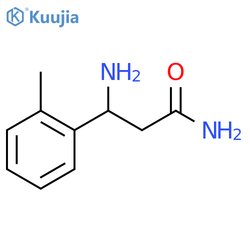 3-amino-3-(2-methylphenyl)propanamide structure