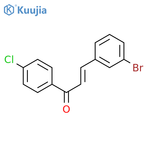2-Propen-1-one,3-(3-bromophenyl)-1-(4-chlorophenyl)- structure