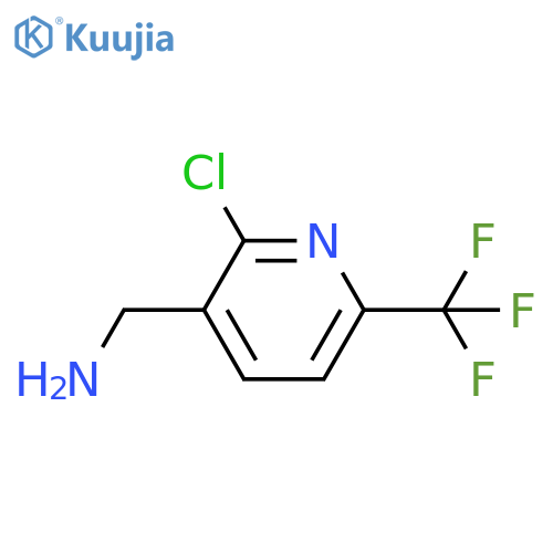 (2-chloro-6-(trifluoromethyl)pyridin-3-yl)methanamine structure