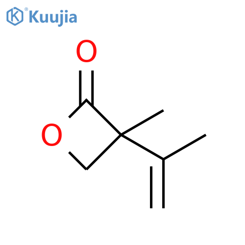 3-Methyl-3-(1-methylethenyl)-2-oxetanone structure