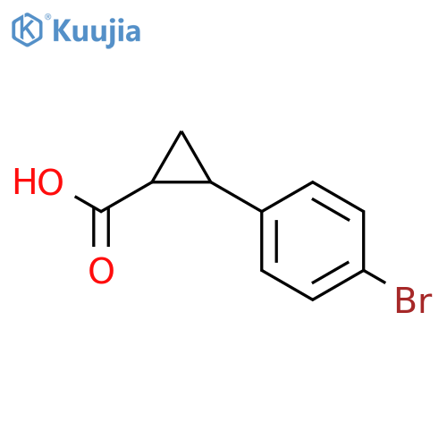 2-(4-Bromophenyl)cyclopropanecarboxylic acid structure