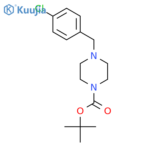 TERT-BUTYL 4-(4-CHLOROBENZYL)PIPERAZINE-1-CARBOXYLATE structure