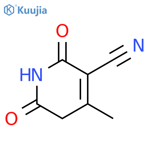 3-Pyridinecarbonitrile, 1,2,5,6-tetrahydro-4-methyl-2,6-dioxo- structure