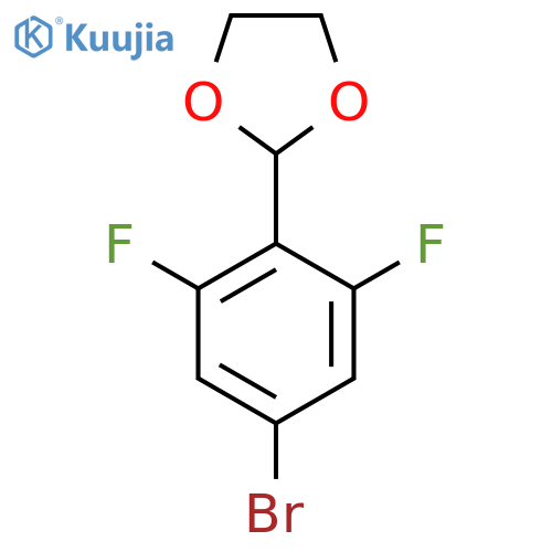 2-(4-Bromo-2,6-difluorophenyl)-1,3-dioxolane structure