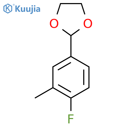 2-(4-Fluoro-3-methylphenyl)-1,3-dioxolane structure