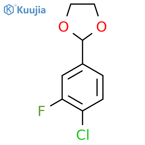 2-(4-Chloro-3-fluorophenyl)-1,3-dioxolane structure