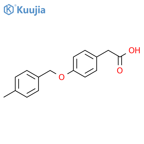 2-{4-(4-methylphenyl)methoxyphenyl}acetic acid structure