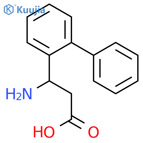 3-amino-3-(2-phenylphenyl)propanoic acid structure