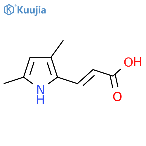 3-(3,5-Dimethyl-1H-pyrrol-2-yl)acrylic acid structure
