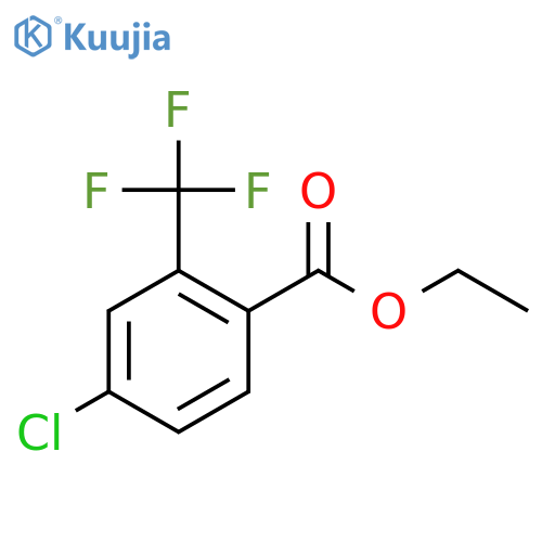 Ethyl 4-chloro-2-(trifluoromethyl)benzoate structure