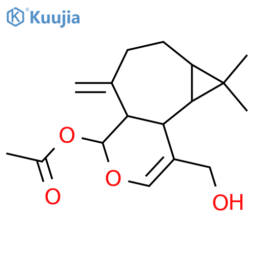 2,3-Epoxy-2,3-seco-3,10(14)-aromadendradiene-2,15-diol; 2α-form, 2-Ac structure