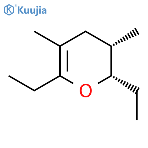 2H-Pyran,2,6-diethyl-3,4-dihydro-3,5-dimethyl-, (2S,3S)- structure