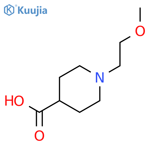 1-(2-Methoxyethyl)piperidine-4-carboxylic acid structure