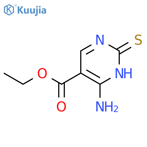 Ethyl 4-Amino-2-mercaptopyrimidine-5-carboxylate structure