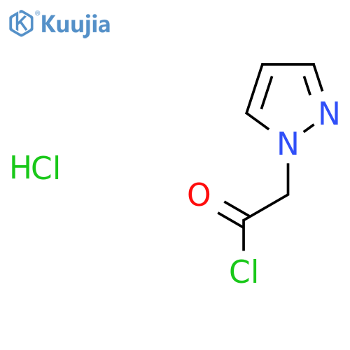 2-(1H-pyrazol-1-yl)acetyl chloride hydrochloride structure