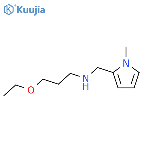 (3-ethoxypropyl)[(1-methyl-1H-pyrrol-2-yl)methyl]amine structure