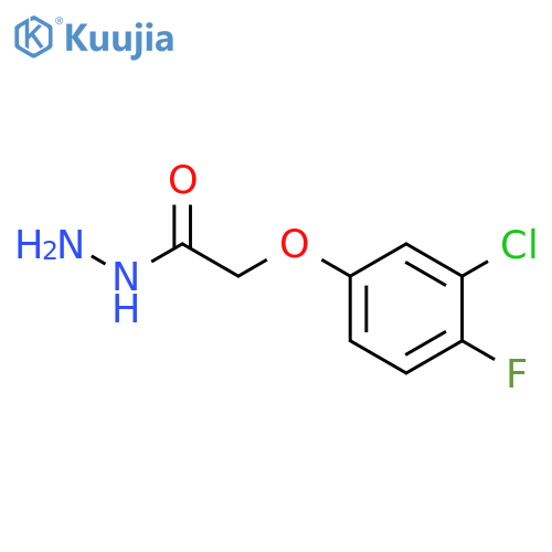 2-(3-Chloro-4-fluorophenoxy)acetohydrazide structure