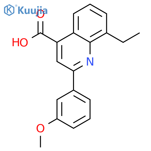 8-Ethyl-2-(3-methoxyphenyl)quinoline-4-carboxylic Acid structure