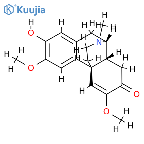 (9α,13α)-5,6-Didehydro-2-hydroxy-3,6-dimethoxy-17-methylmorphinan-7-one structure