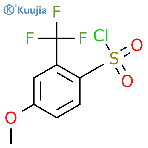 4-methoxy-2-(trifluoromethyl)benzene-1-sulfonyl chloride structure