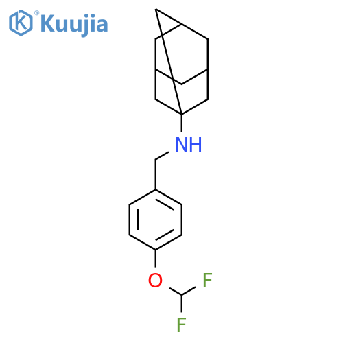 N-{4-(difluoromethoxy)phenylmethyl}adamantan-1-amine structure