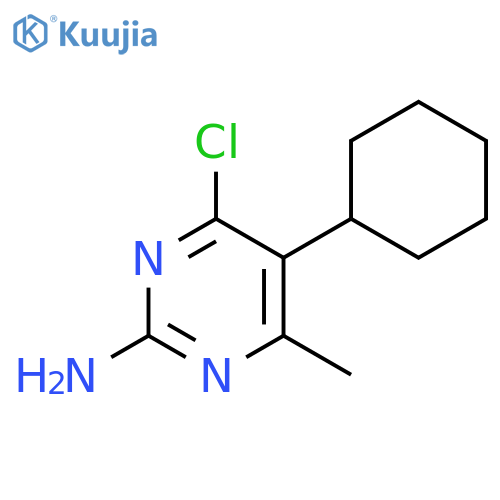 2-Pyrimidinamine, 4-chloro-5-cyclohexyl-6-methyl- structure