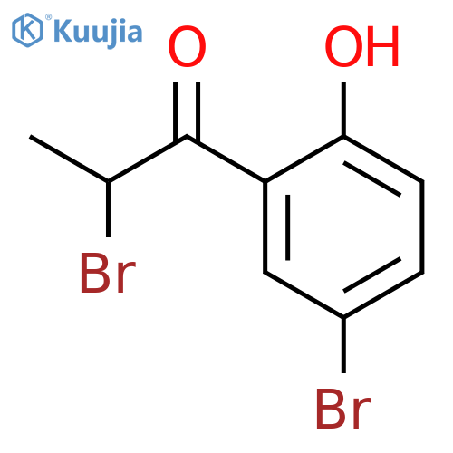 1-Propanone, 2-bromo-1-(5-bromo-2-hydroxyphenyl)- structure