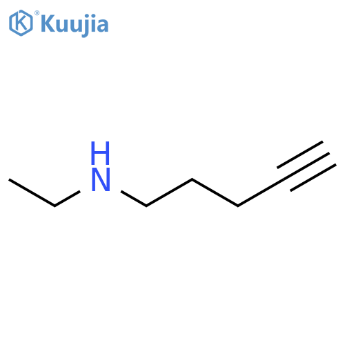ethyl(pent-4-yn-1-yl)amine structure