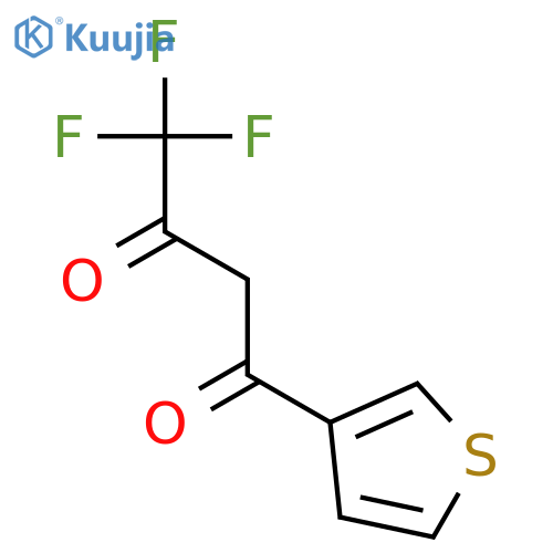 4,4,4-trifluoro-1-(thiophen-3-yl)butane-1,3-dione structure