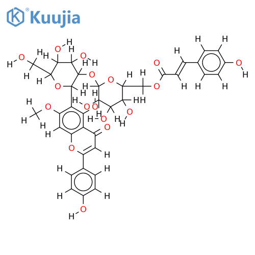 2''-O-(6-O-p-Coumaroyl-beta-D-glucopyranoside)-Swertisin structure