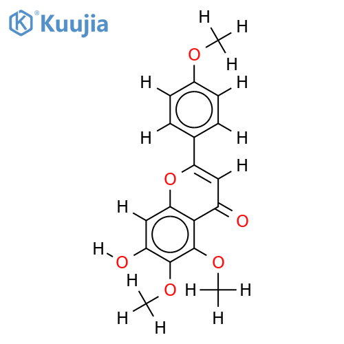 4',5,6-trimethoxy-7-hydroflavone structure