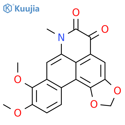 9,10-dimethoxy-7-methyl-5H-[1,3]benzodioxolo[6,5,4-de]benzo[g]quinoline-5,6(7H)-dione structure