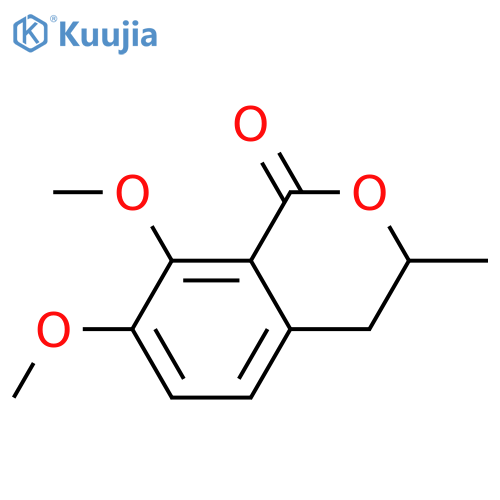 1H-2-Benzopyran-1-one, 3,4-dihydro-7,8-dimethoxy-3-methyl- structure