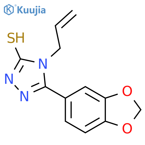 4-Allyl-5-(1,3-benzodioxol-5-yl)-4H-1,2,4-triazole-3-thiol structure