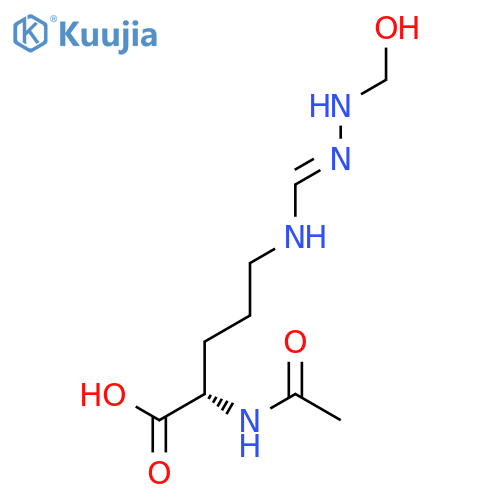 L-ORNITHINE, N2-ACETYL-N5-[[(HYDROXYMETHYL)AMINO]IMINOMETHYL]- structure