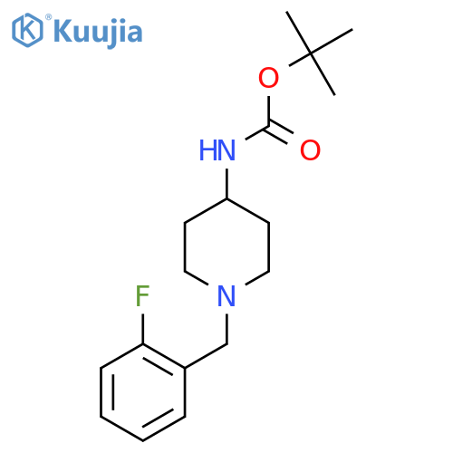 Tert-Butyl 1-(2-fluorobenzyl)piperidin-4-ylcarbamate structure