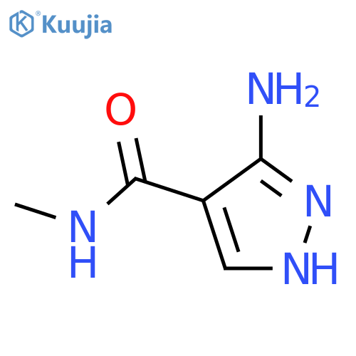 5-amino-N-methyl-1H-pyrazole-4-carboxamide structure
