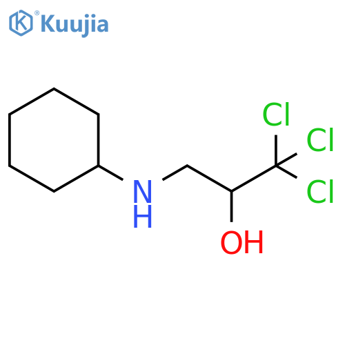 2-Propanol, 1,1,1-trichloro-3-(cyclohexylamino)- structure