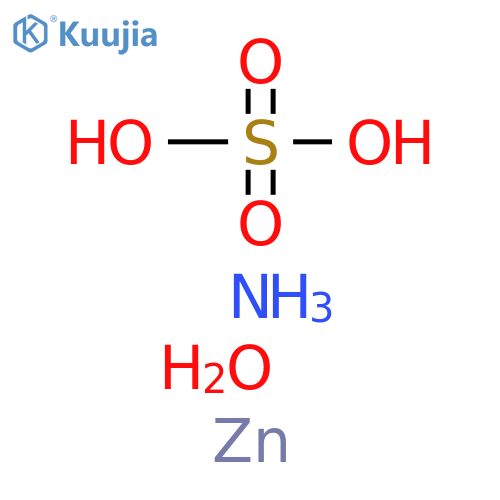 Ammonium zinc sulfate hydrate structure