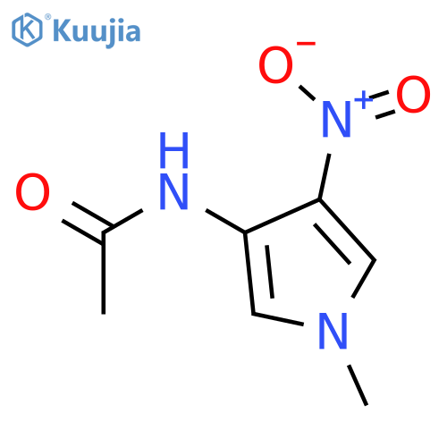 N-(1-methyl-4-nitro-1H-pyrrol-3-yl)-Acetamide structure