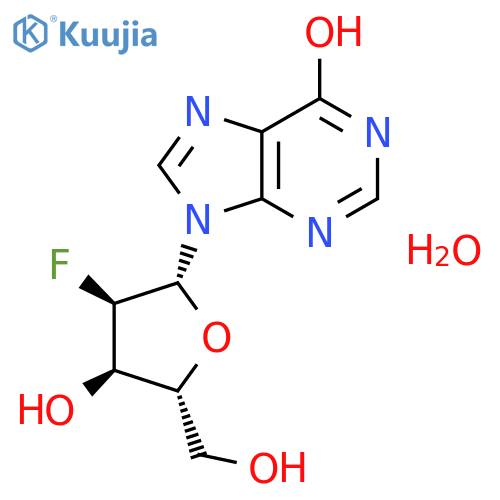 INOSINE, 2'-DEOXY-2'-FLUORO-, MONOHYDRATE structure