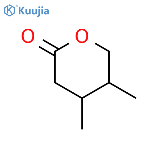 2H-Pyran-2-one, tetrahydro-4,5-dimethyl-, (4R,5R)- structure