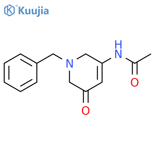 Acetamide, N-[1,2,5,6-tetrahydro-5-oxo-1-(phenylmethyl)-3-pyridinyl]- structure