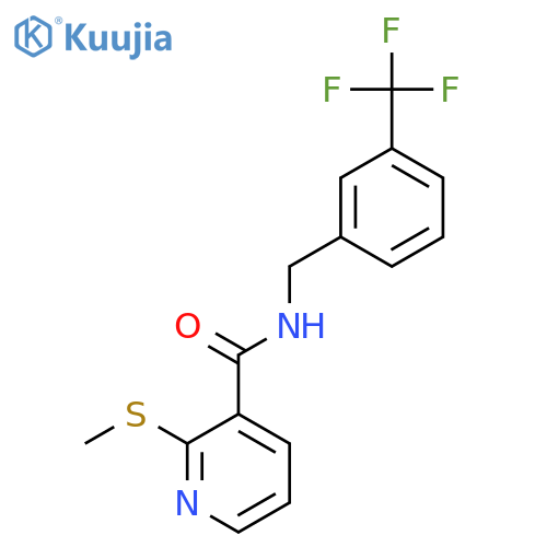 2-(Methylthio)-N-(3-(trifluoromethyl)benzyl)nicotinamide structure