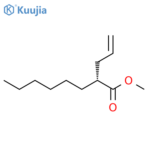Octanoic acid, 2-(2-propen-1-yl)-, methyl ester, (2R)- structure