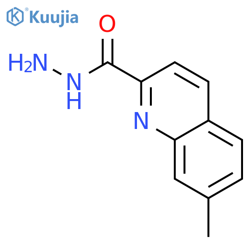 2-Quinolinecarboxylicacid, 7-methyl-, hydrazide structure