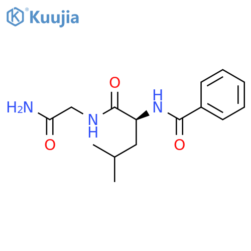 N-Benzoyl-L-leucylglycinamide structure