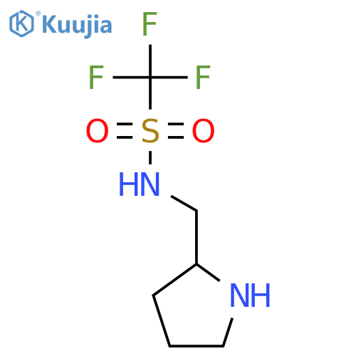 (S)-1,1,1-Trifluoro-N-(pyrrolidin-2-ylmethyl)methanesulfonamide structure