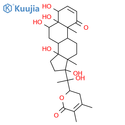 (2r)-2-[(1s)-1-hydroxy-1-[(4s,5s,6s,8r,9s,10r,13s,14r,17s)-4,5,6,14,17-pentahydroxy-10,13-dimethyl-1-oxo-6,7,8,9,11,12,15,16-octahydro-4h-cyclopenta[a]phenanthren-17-yl]ethyl]-4,5-dimethyl-2,3-dihydropyran-6-one structure