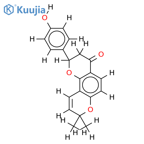 4'-hydroxy-2",2"-dimethylpyranoflavanone structure